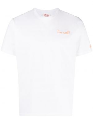 T-shirt med broderi Mc2 Saint Barth vit