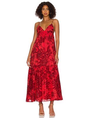 Sukienka długa Faithfull The Brand - Czerwony