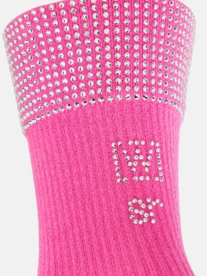 Чорапи Wolford розово