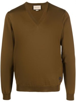 Pullover mit v-ausschnitt Gucci braun