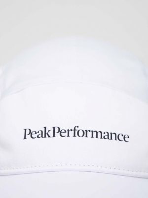 Czapka z daszkiem z nadrukiem Peak Performance biała