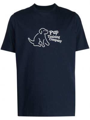 Bavlnené tričko Pop Trading Company modrá