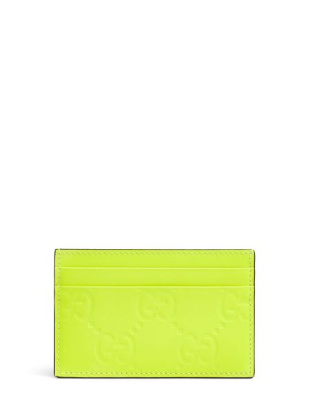 Cartera de cuero Gucci amarillo