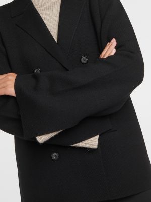 Oversized volneni blazer Toteme črna