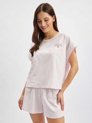 Piżama Tommy Hilfiger Underwear różowa