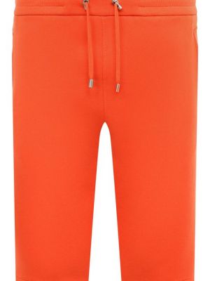 Хлопковые шорты Balmain оранжевые