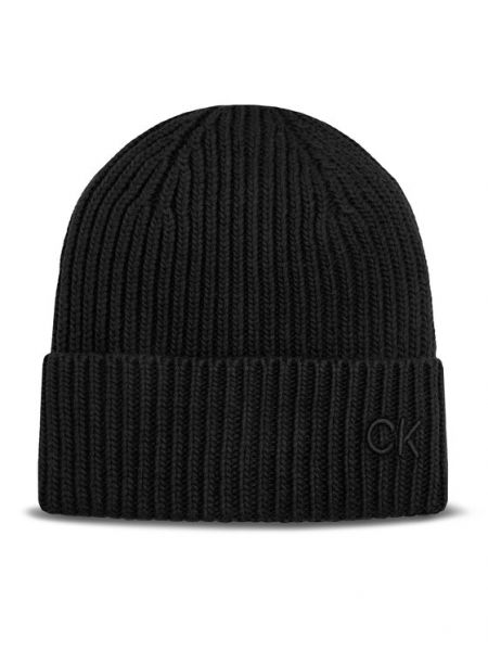 Siuvinėtas kepurė Calvin Klein juoda