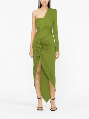 Midi šaty Alexandre Vauthier zelené