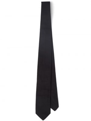 Einfarbige seiden krawatte Prada schwarz