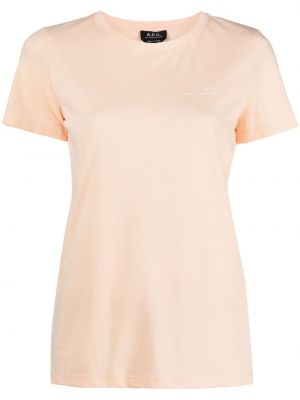 T-krekls ar apdruku A.p.c. oranžs