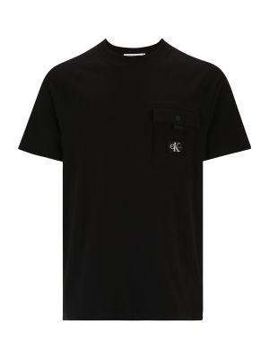 Marškinėliai Calvin Klein Jeans Plus juoda