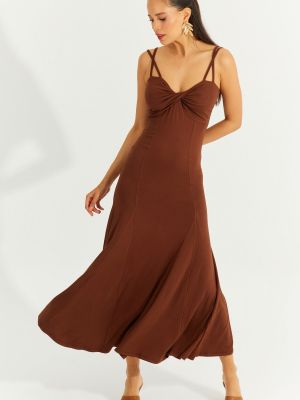 Midi haljina Cool & Sexy smeđa