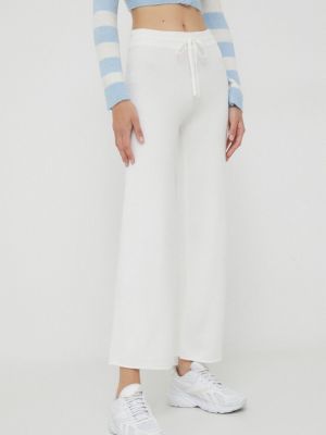 Білі однотонні спортивні штани Deha