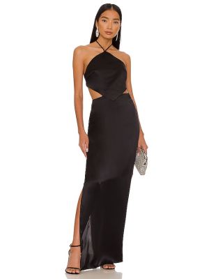 Vestido largo Amanda Uprichard negro