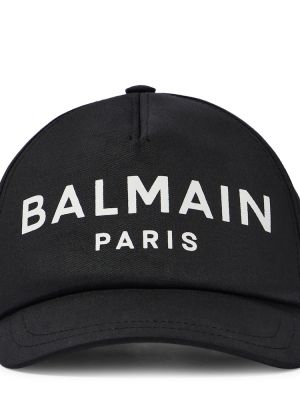 Bomull cap for gutter Balmain Kids svart