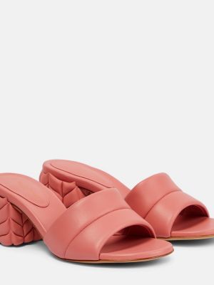 Kožené sandály Gianvito Rossi růžové