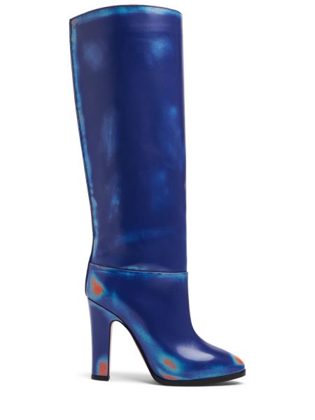 Kožené členkové topánky Vivienne Westwood modrá