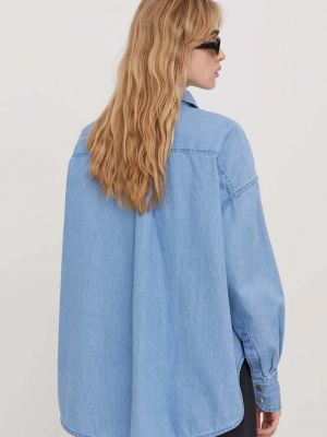 Cămășă de blugi oversize cu croială lejeră Tommy Jeans albastru