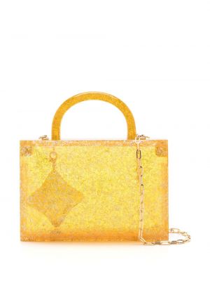 Τσάντα με διαφανεια Estilé κίτρινο