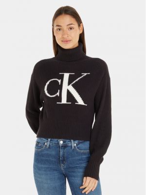 Dolčevita Calvin Klein Jeans crna