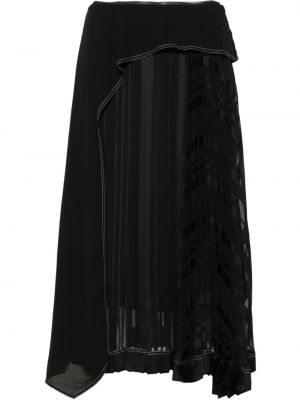 Drapovaný plisovaná midi sukňa 3.1 Phillip Lim čierna