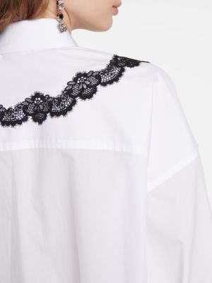 Čipkovaná košeľa Dolce&gabbana biela