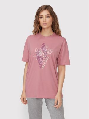 Koszulka Skechers różowa