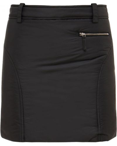 Mini sukně z nylonu Khaite černé