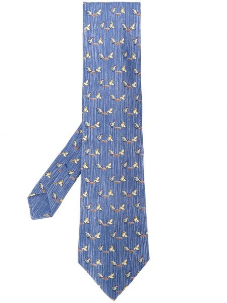 Corbata Hermès azul