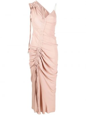 Асиметрична коктейлна рокля N°21 розово