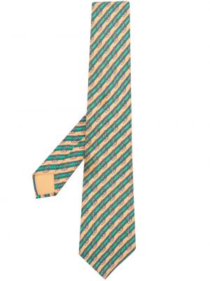 Jedwabny krawat z nadrukiem Hermes
