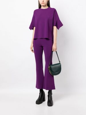 Asimetrisks t-krekls Stella Mccartney violets