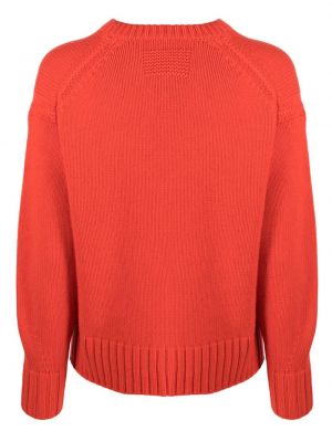 Sweter z kaszmiru z okrągłym dekoltem Guest In Residence czerwony