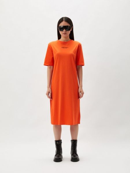 Платье Armani Exchange оранжевое
