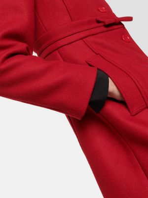 Vlněný krátký kabát Redvalentino červený
