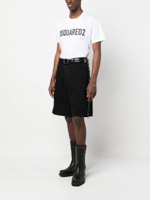 Džínové šortky Dsquared2 černé