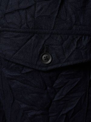 Pantalones de lana de franela Yohji Yamamoto azul