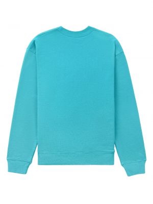 Sweatshirt mit print mit rundem ausschnitt Sporty & Rich blau