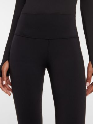 High waist sporthose ausgestellt Alo Yoga schwarz