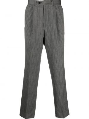 Pruhované nohavice Valentino Pre-owned sivá
