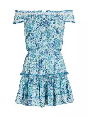Платье мини Poupette St Barth синее