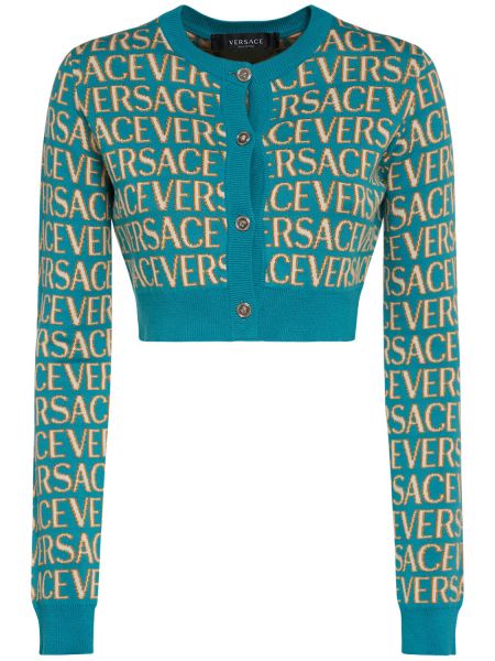 Cardigan i jacquard stof Versace