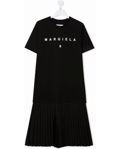 Платье -футболка с логотипом Maison Margiela