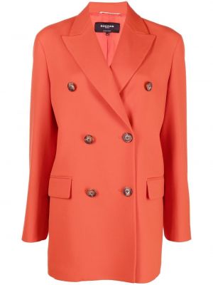 Knappen opp montert lang blazer Rochas oransje