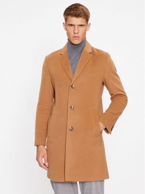 Cappotto di lana Boss beige