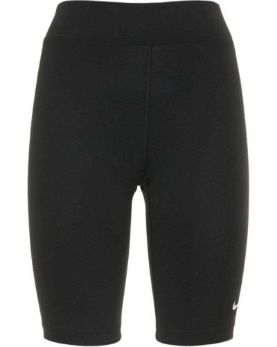 Pantaloni scurți pentru ciclism din bumbac Nike negru