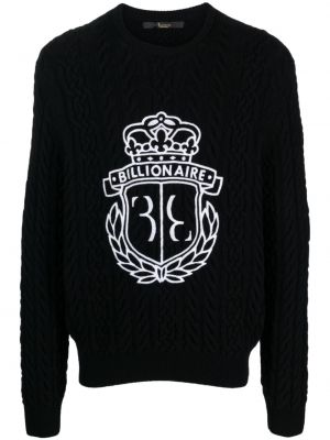 Dzianinowy haftowany sweter Billionaire