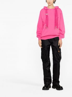 Kokvilnas kapučdžemperis Ambush rozā