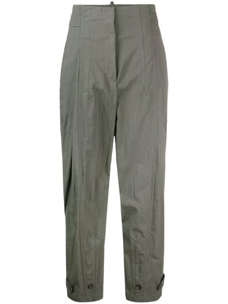 Pantalones cargo de cintura alta Brunello Cucinelli verde