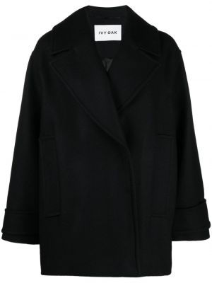 Oversize палто Ivy Oak черно